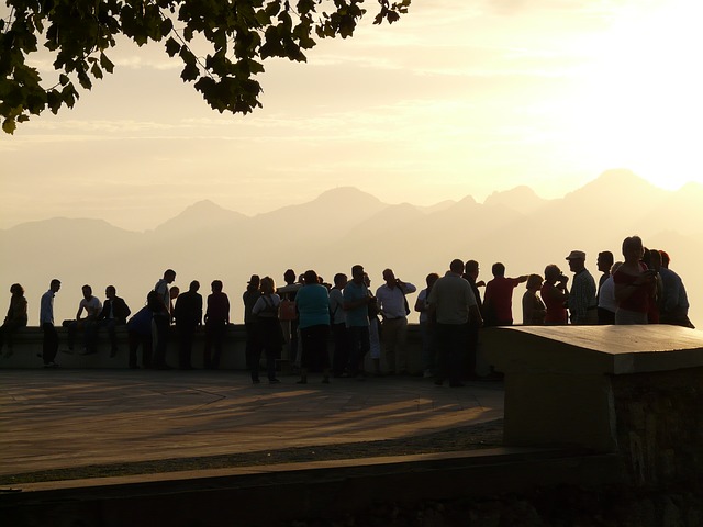 Warten auf den Sonnenuntergang